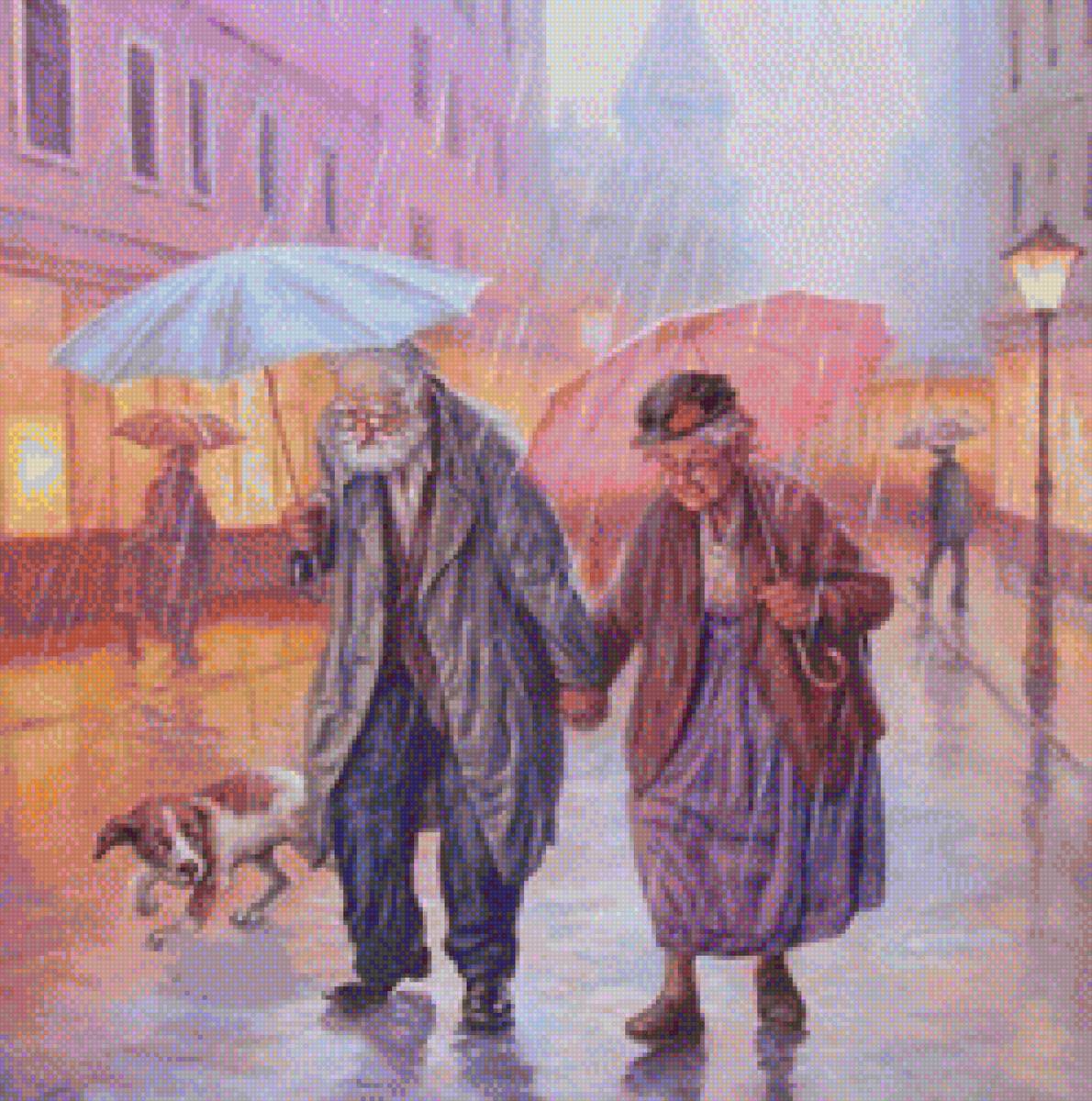 abuelos bajo lluvia - предпросмотр