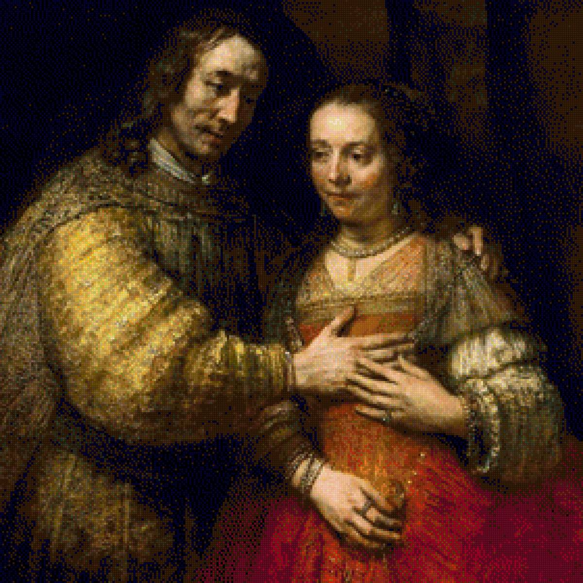 Rembrants - еврейская невеста - предпросмотр