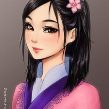 Схема вышивки «Мулан»