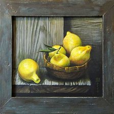 Оригинал схемы вышивки «Худ. Андрианов Андрей. Натюрморт с лимонами.» (№1326233)