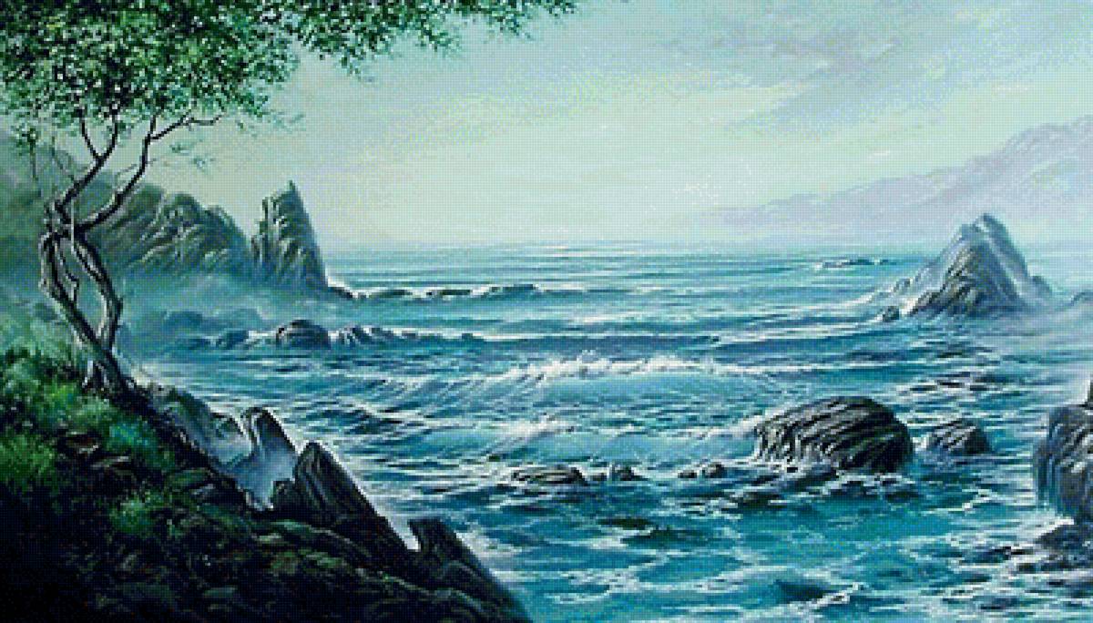 "Ты,волна моя,волна!.." - волны, пейзаж, море, берег, волна, марина, скалы - предпросмотр