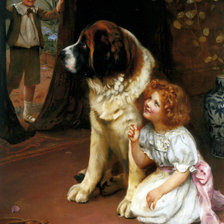 Схема вышивки «дети и животные»