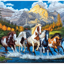 Схема вышивки «лошади»