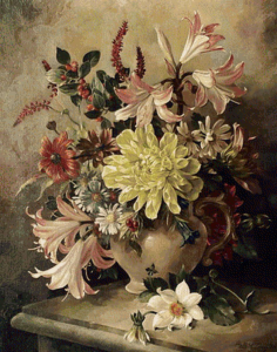 букет - цветы натюрморт - предпросмотр