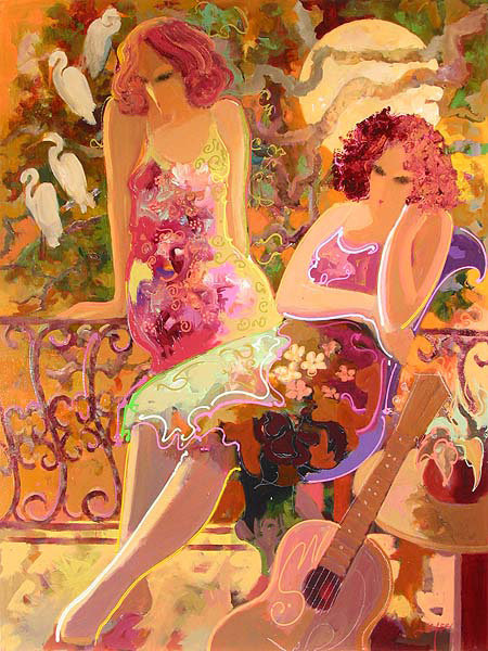 девушки - картина - оригинал