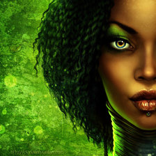 Схема вышивки «девушка»