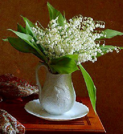 ландыши - букеты, цветы, вазы - оригинал