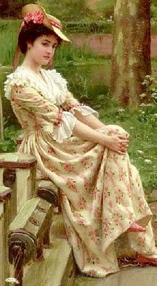 девушка в саду - оригинал