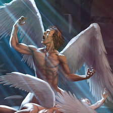 Схема вышивки «любовь ангела»