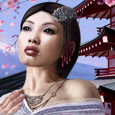 Схема вышивки «девушка»