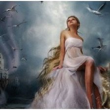 Схема вышивки «девушка»