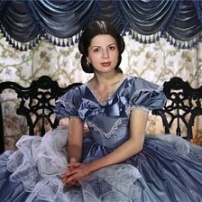 Схема вышивки «портрет.девушка»