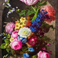 Схема вышивки «veľká kytica»