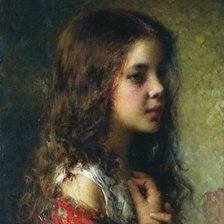 Схема вышивки «девочка»