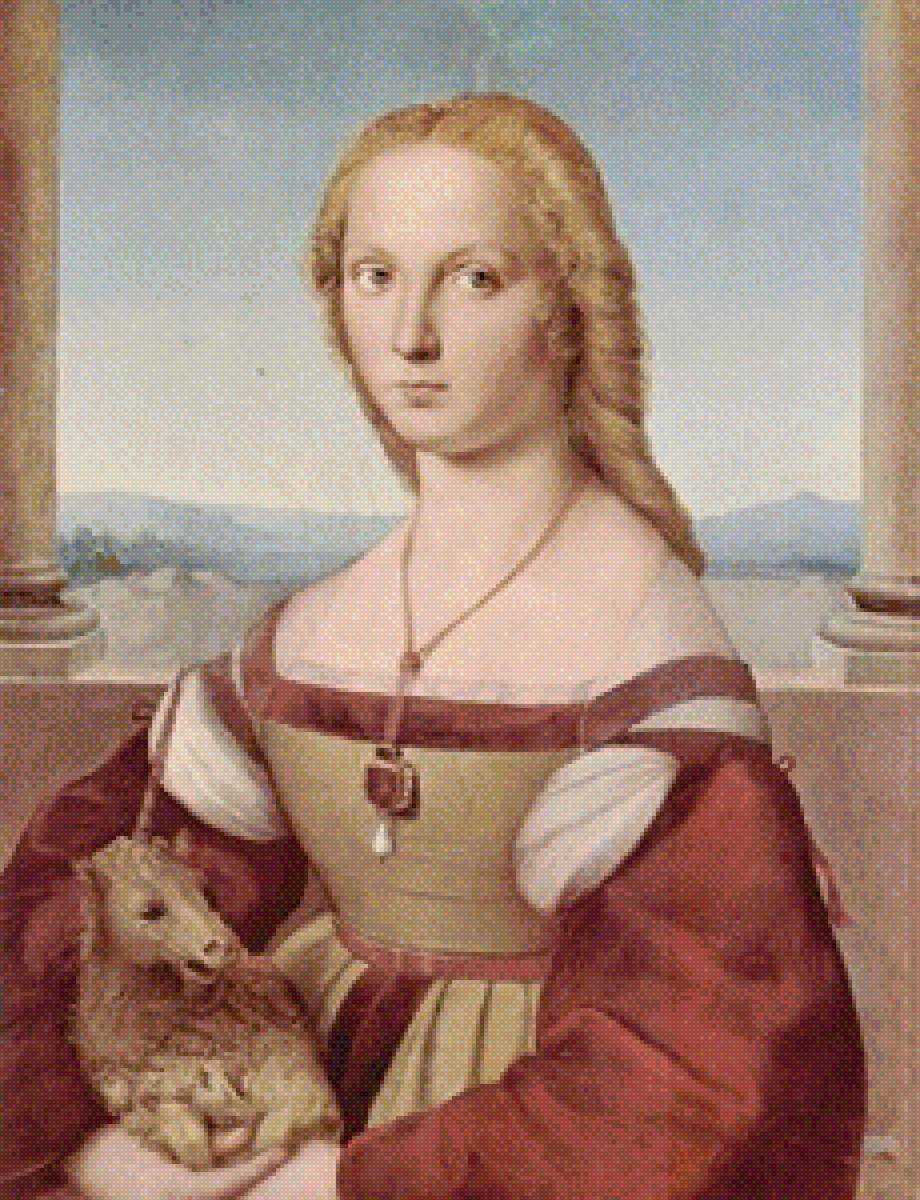 Девушка с единорогом - шедевры мирового искусства - предпросмотр