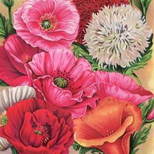 Схема вышивки «цветы»