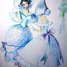 Схема вышивки «Прекрасные незнакомки»