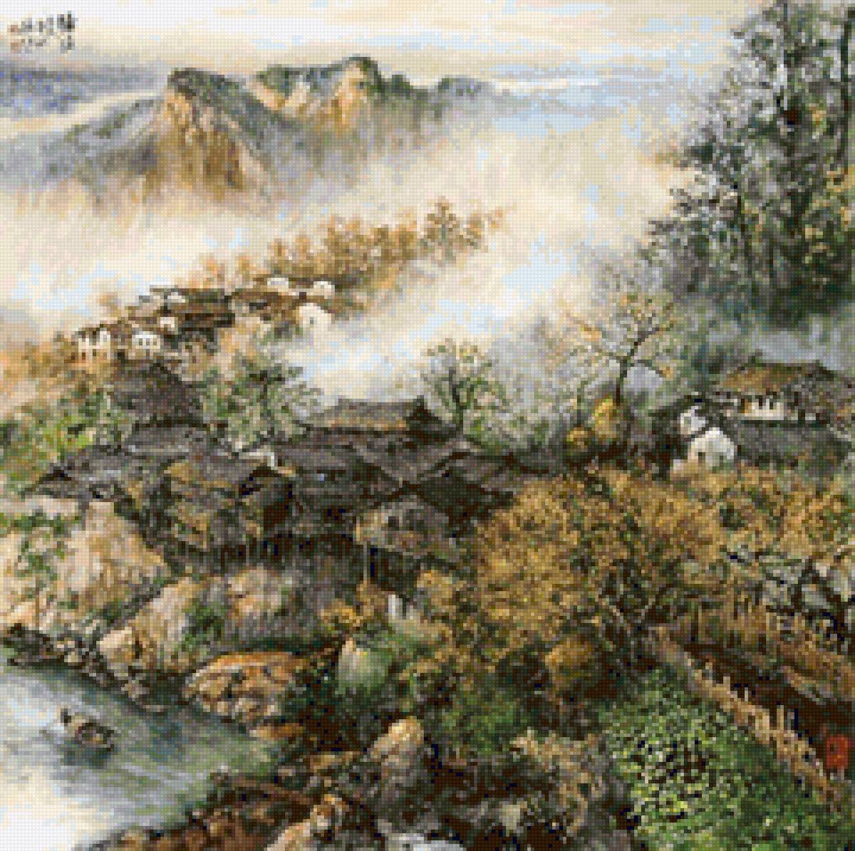 китайский пезаж - китайский пейзаж - предпросмотр