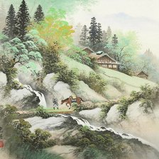 Оригинал схемы вышивки «Китайский пейзаж» (№1332251)