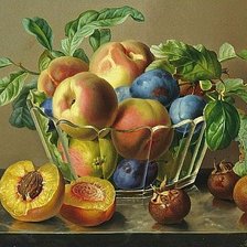 Схема вышивки «ovocie v košíku»