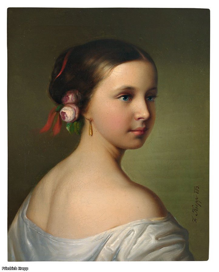 портрет девушки - девушка - оригинал