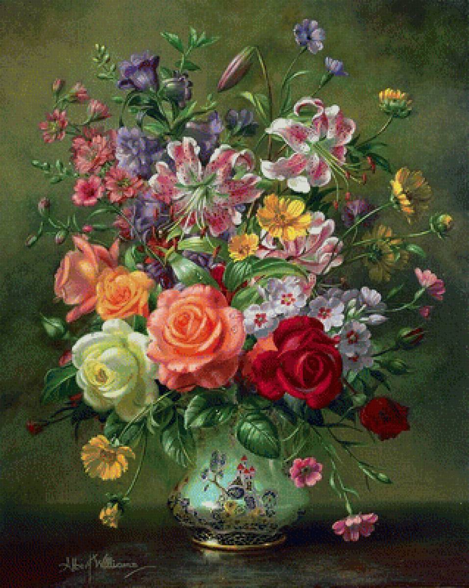 váza,pekná kytica - предпросмотр