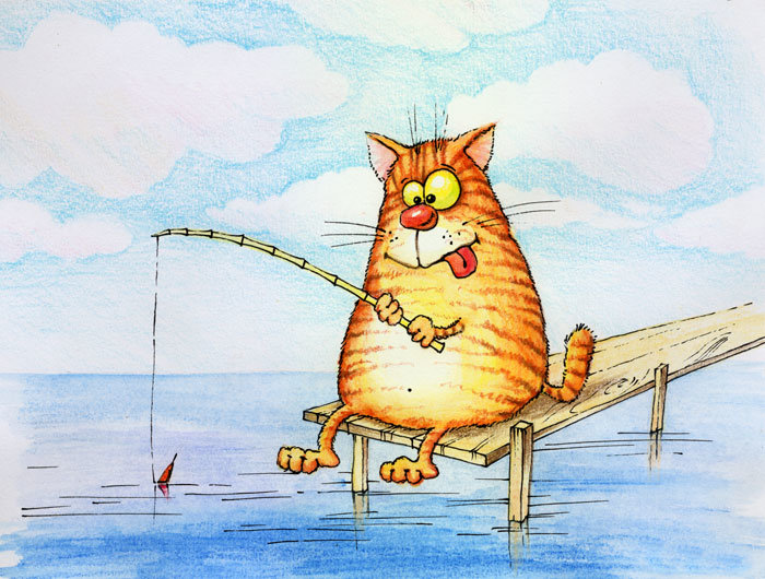 на рыбалке - оригинал