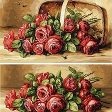 Оригинал схемы вышивки «диптих "розы"» (№1335488)