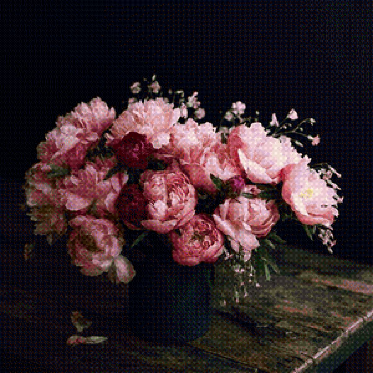 цветы - пионы, цветы в вазе, цветы - предпросмотр