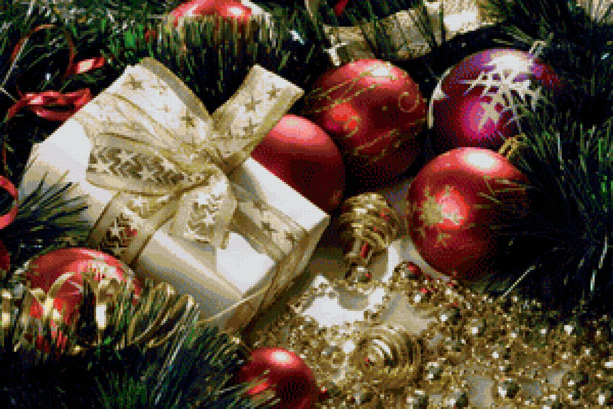 новый год - радость, новый год, подарки, шары, мишура, елка, праздник - предпросмотр