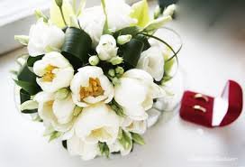 свадебная - свадьба, кольца, нежность, тюльпаны, свадебная, букет - оригинал