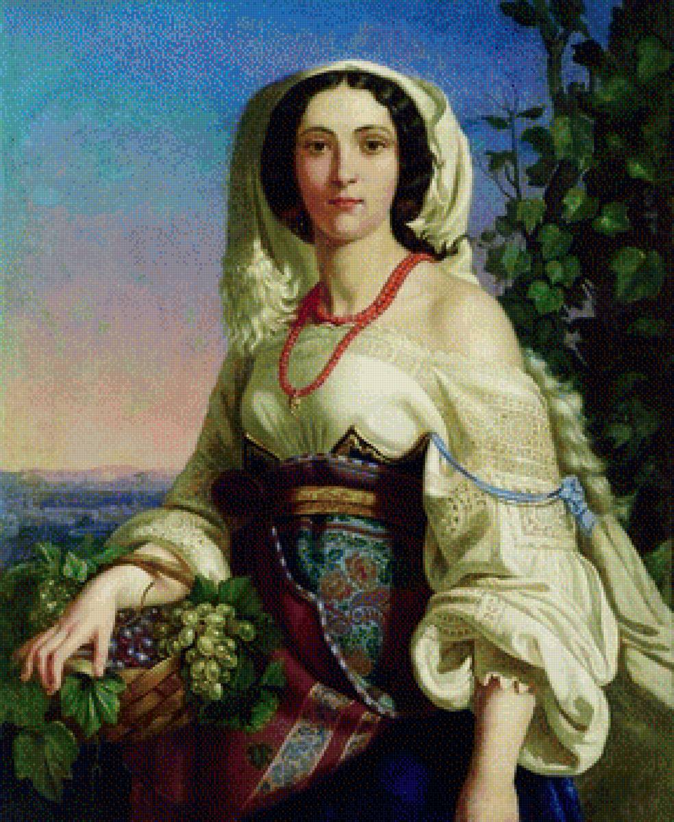 сборщица винограда - девушка - предпросмотр