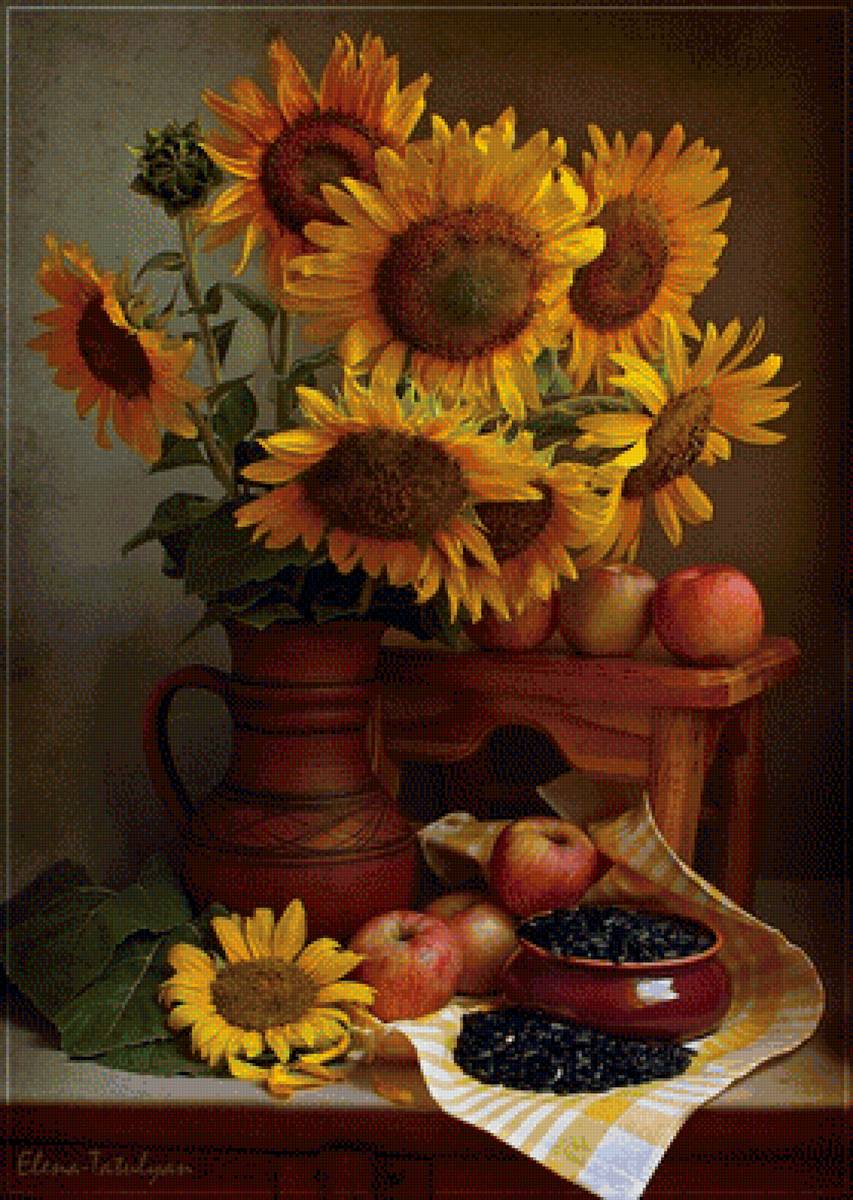 подсолнухи - предпросмотр