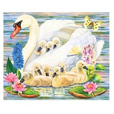 Схема вышивки «мама и малыши»