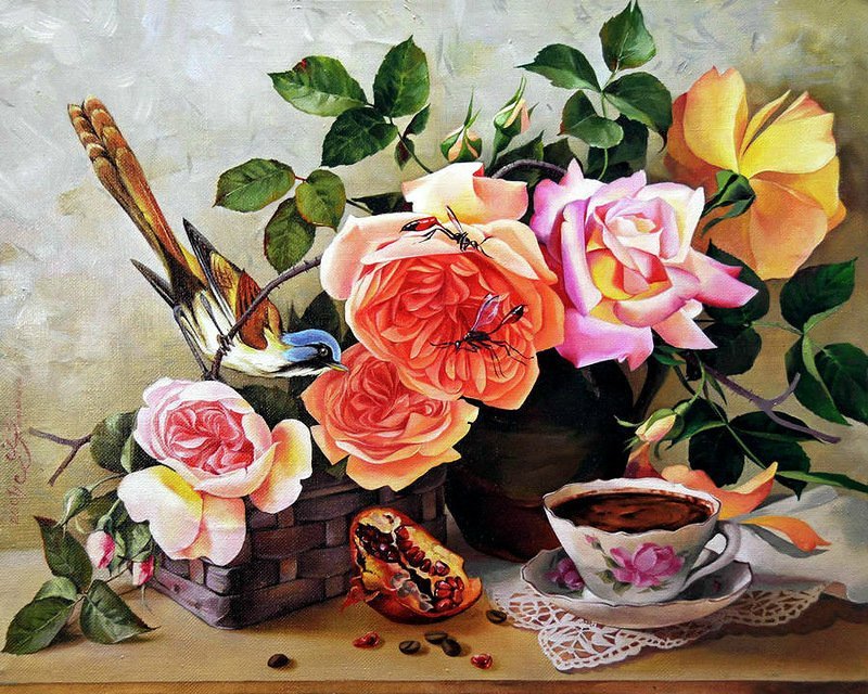 zátišie s kávou - оригинал