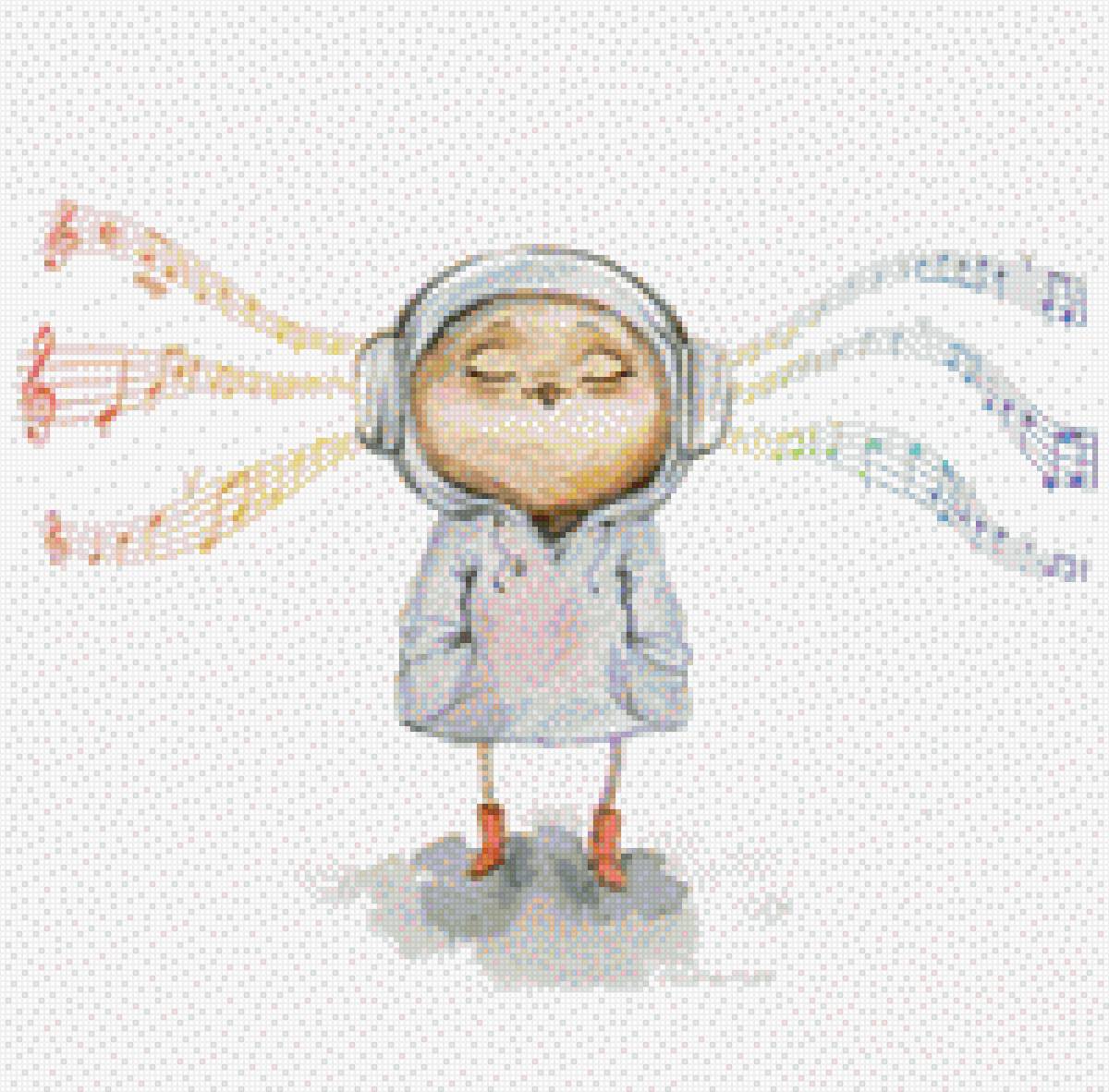 Музыкальная сова - ингапальцер, птицы, сова - предпросмотр