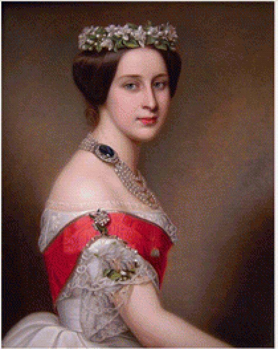 портрет дама - портрет - предпросмотр