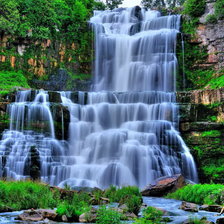 Схема вышивки «Водопад»