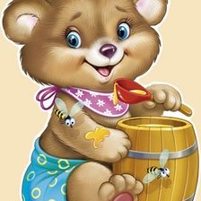 Схема вышивки «мишка»