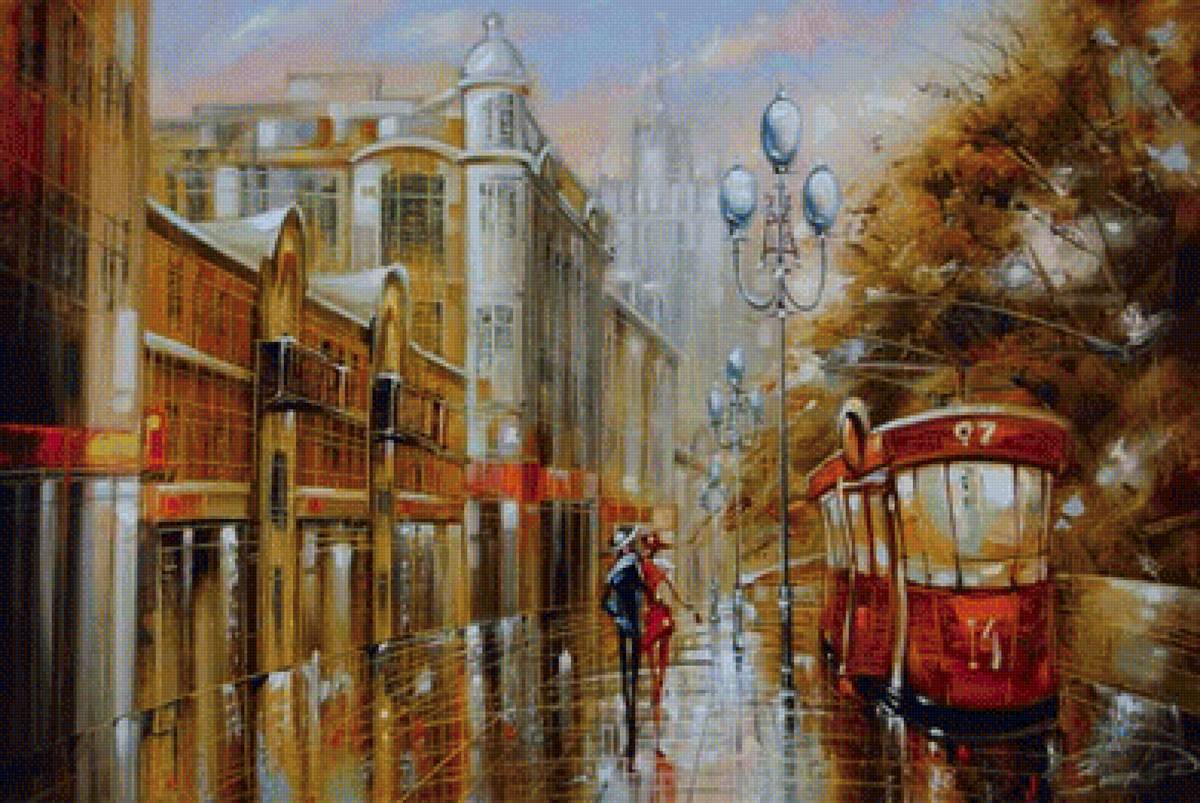 moderný obraz,mesto - предпросмотр