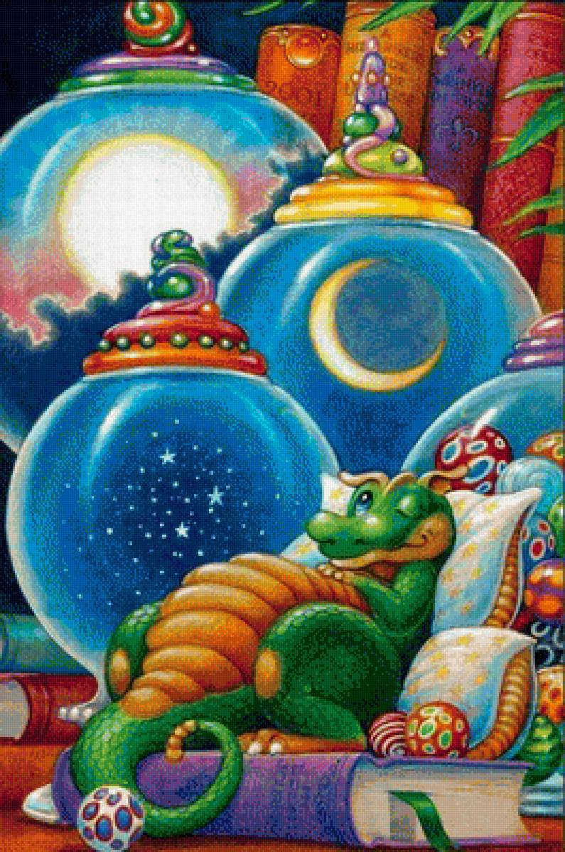 Дракоша - фэнтази, иллюстрации, сказки - предпросмотр