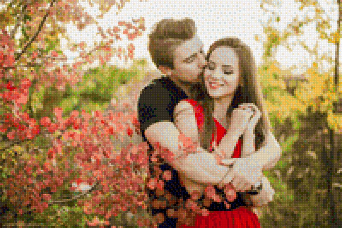 Влюбленные - поцелуй, пара, любовь - предпросмотр