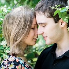 Схема вышивки «Влюбленные»