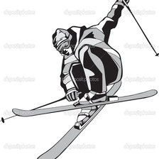 Схема вышивки «Ski new school»