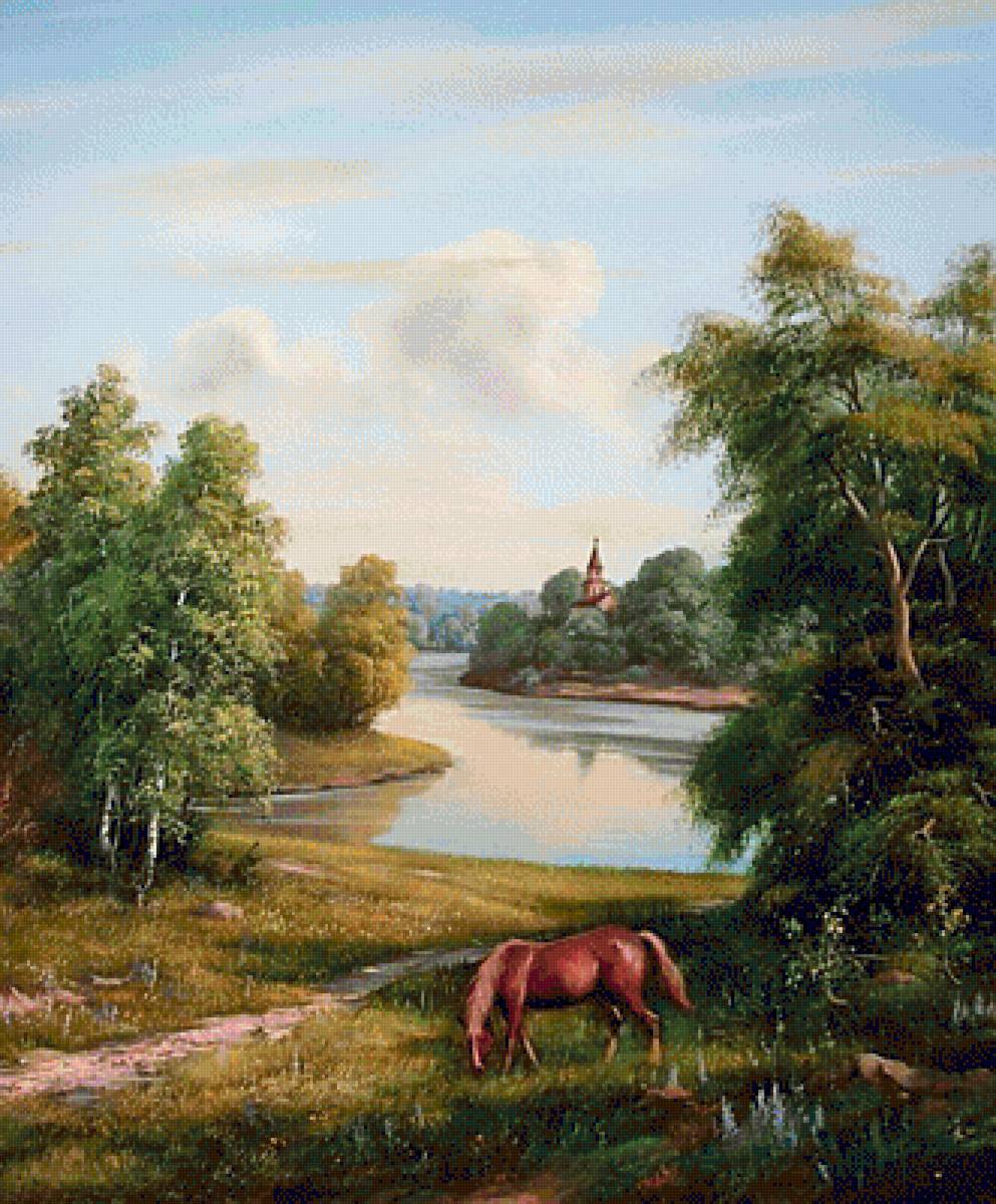 №1341519 - пейзаж, картина - предпросмотр