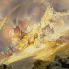 Художник Thomas Moran, горы