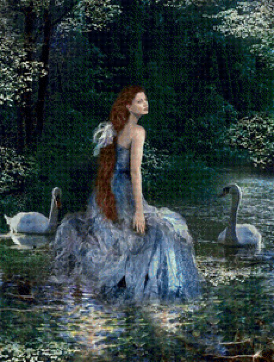 водная нимфа девушка - девушка - предпросмотр