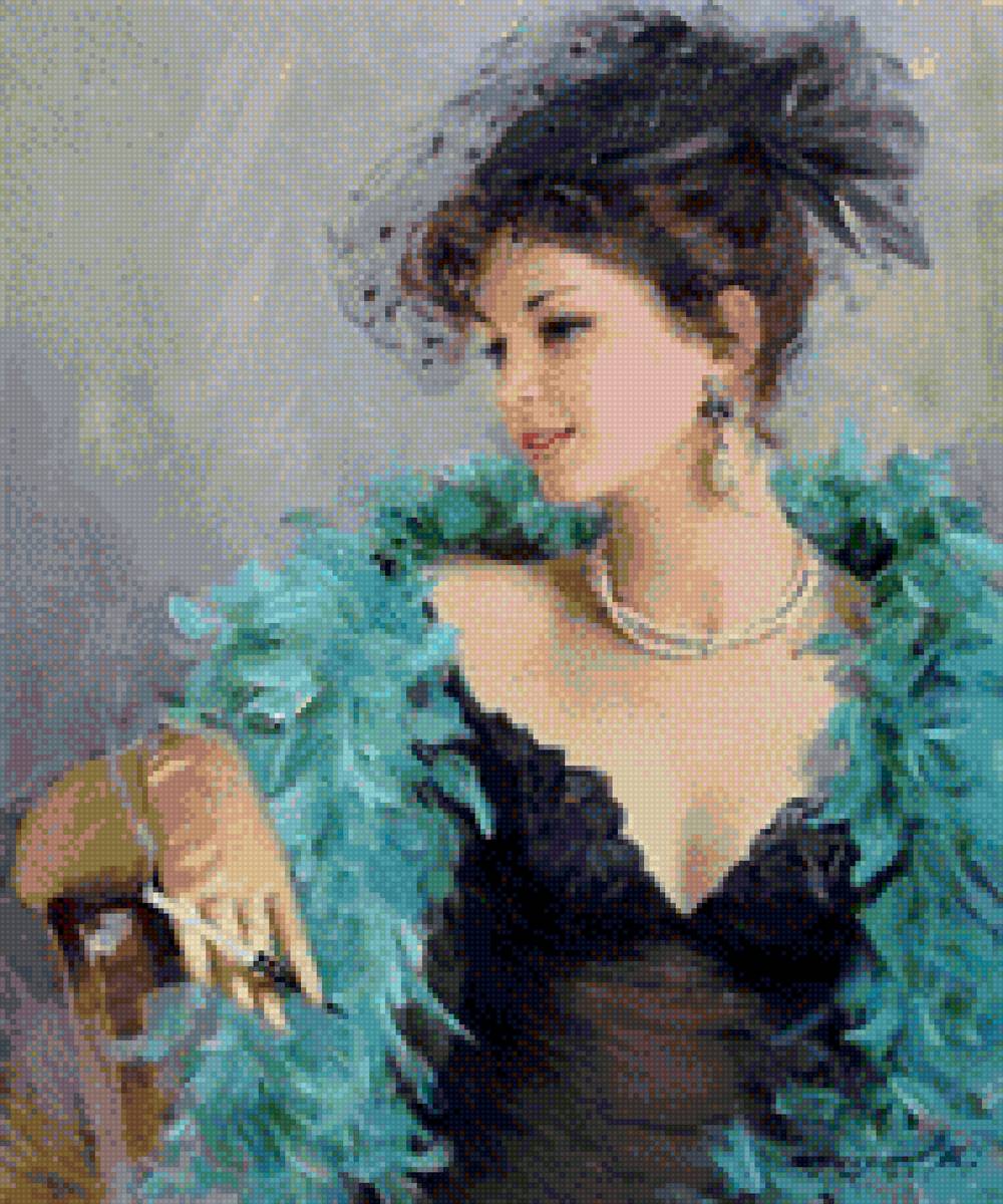 Дама Разумов К. - живопись, разумов, дама - предпросмотр