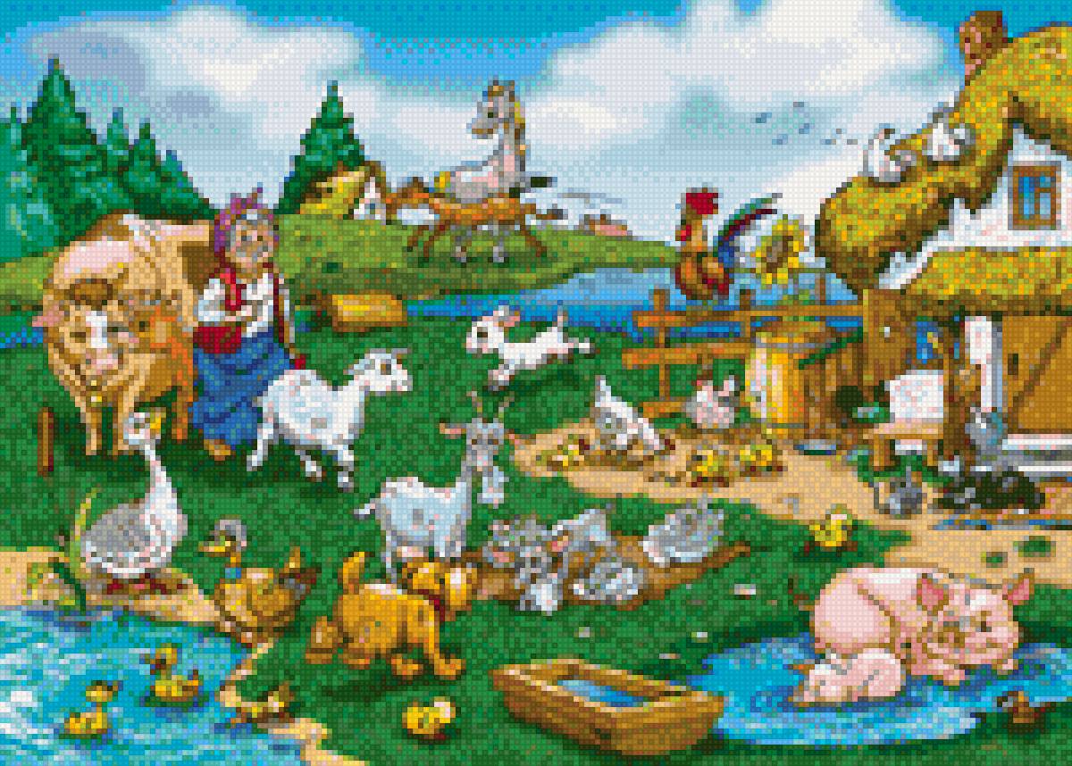 кто гуляет во двре - лето, животные, детские - предпросмотр