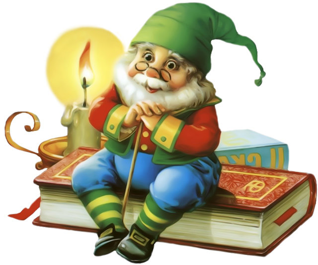 гном -библиотекарь - гномы - оригинал